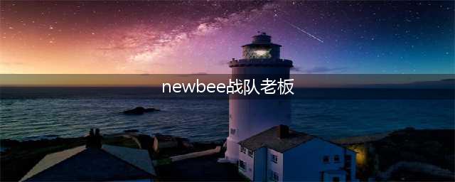 Newbee老板携三位DOTA2 TI冠军选手成立Newbee.B战队(newbee战队老板)