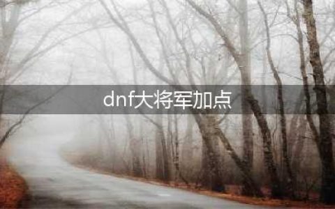 DNF大将军90刷图加点男弹药90加点分析(dnf大将军加点)