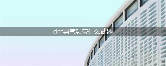 《DNF》男气功110级毕业武器选择攻略2022(dnf男气功带什么武器)