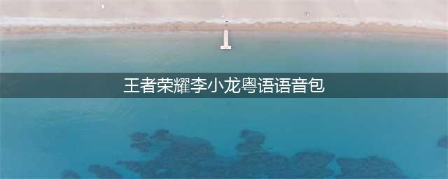 王者荣耀李小龙粤语语音包怎么用 李小龙粤语语音包使用教程攻略