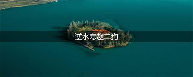 逆水寒赵二狗位置介绍(逆水寒赵二狗)