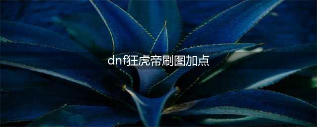 《DNF》佧修迷影版本狂虎帝怎么加点 佧修迷影版本狂虎帝技能加点分享(dnf狂虎帝刷图加点)