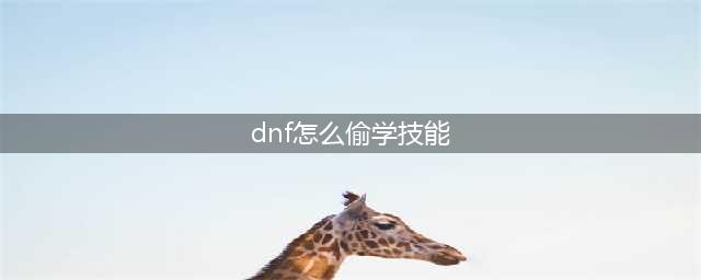 《dnf》向阿尔伯特学技能任务怎么完成 怎么偷学技能(dnf怎么偷学技能)