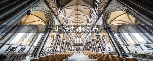 DNF复仇者110级刷图加点攻略(dnf复仇刷图加点)