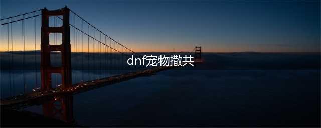 《DNF手游》宠物撒共怎么获取 撒共属性技能介绍(dnf宠物撒共)