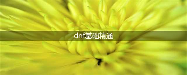 《dnf》基础精通对哪些职业有用