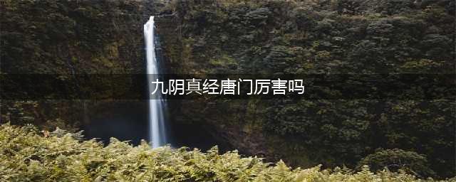 九阴真经唐门镇派武技怎么样 九阴真经唐门镇派武技介绍(九阴真经唐门厉害吗)