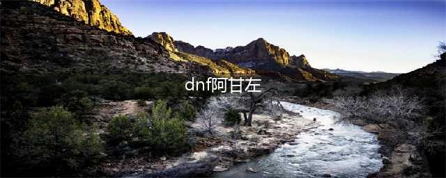 dnf阿甘左传说卡片属性(dnf阿甘左)