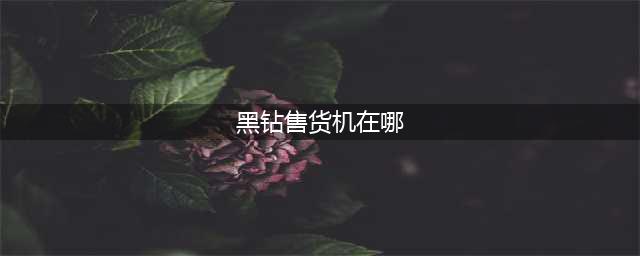 dnf黑钻售货机在哪里 黑钻售货机位置一览