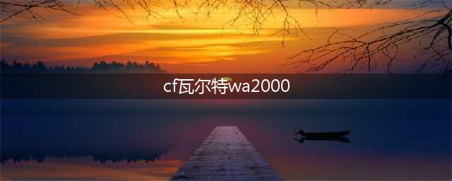 《穿越火线枪战王者》瓦尔特WA2000多少钱(cf瓦尔特wa2000)