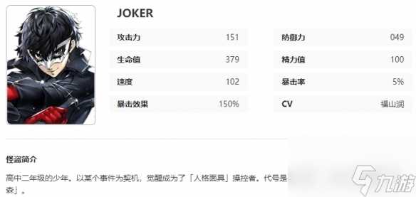 《女神异闻录夜幕魅影》JOKER图鉴