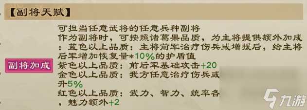 《乱世终结战》诸葛果  女将武将专属副将