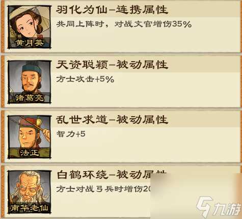 《乱世终结战》诸葛果  女将武将专属副将