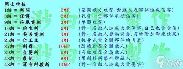 《勇者斗恶龙3重制版》各职业技能及解锁等级介绍