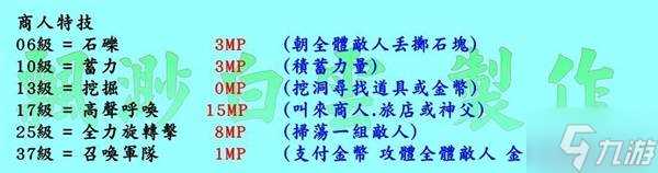 《勇者斗恶龙3重制版》各职业技能及解锁等级介绍