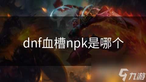 dnf血槽npk是哪个