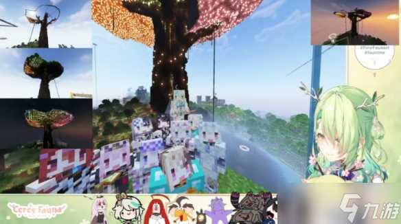 hololive《Minecraft》世界树终于完成 共耗时665天