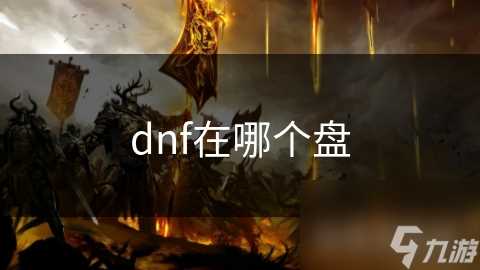 dnf在哪个盘